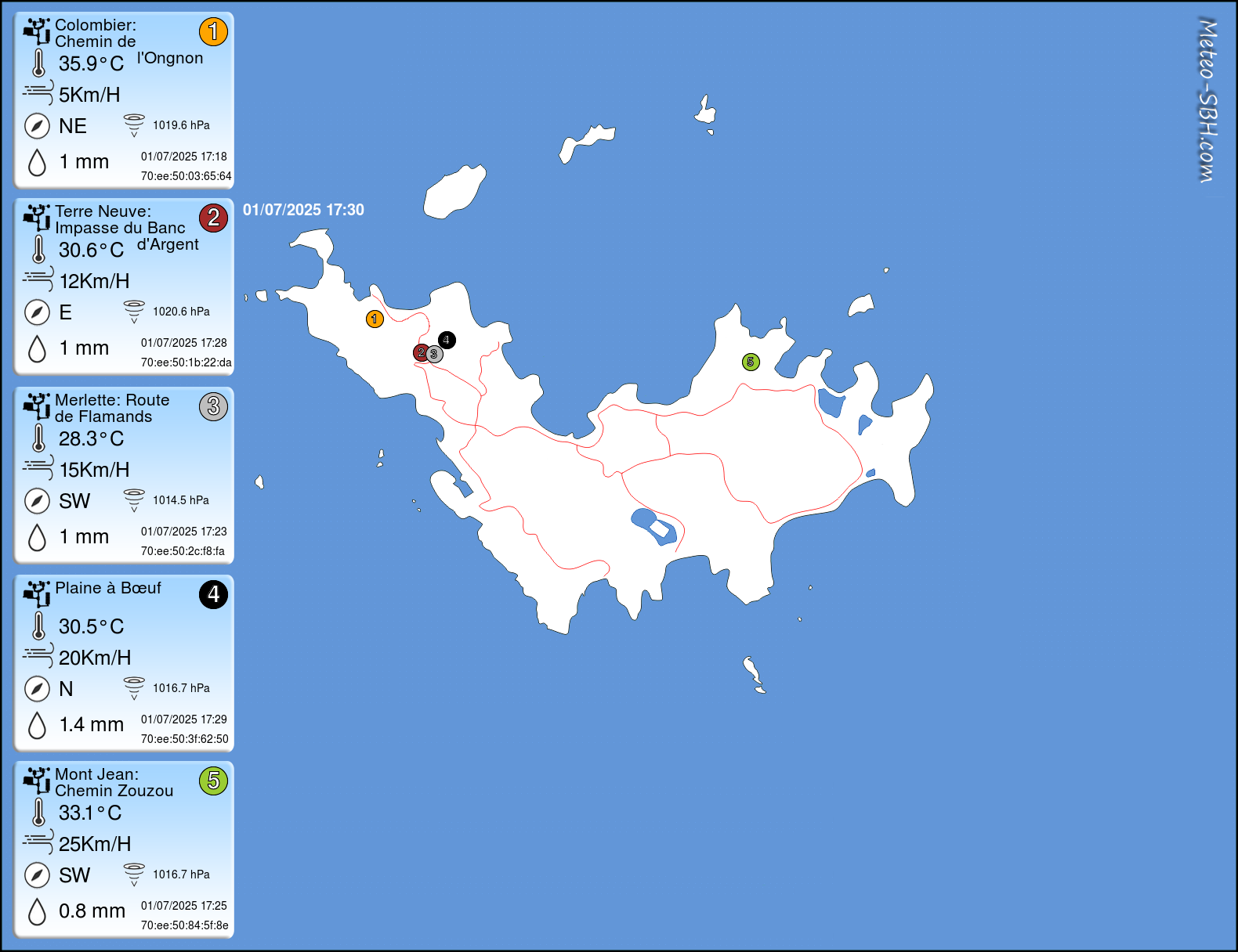 PWS Map SBH