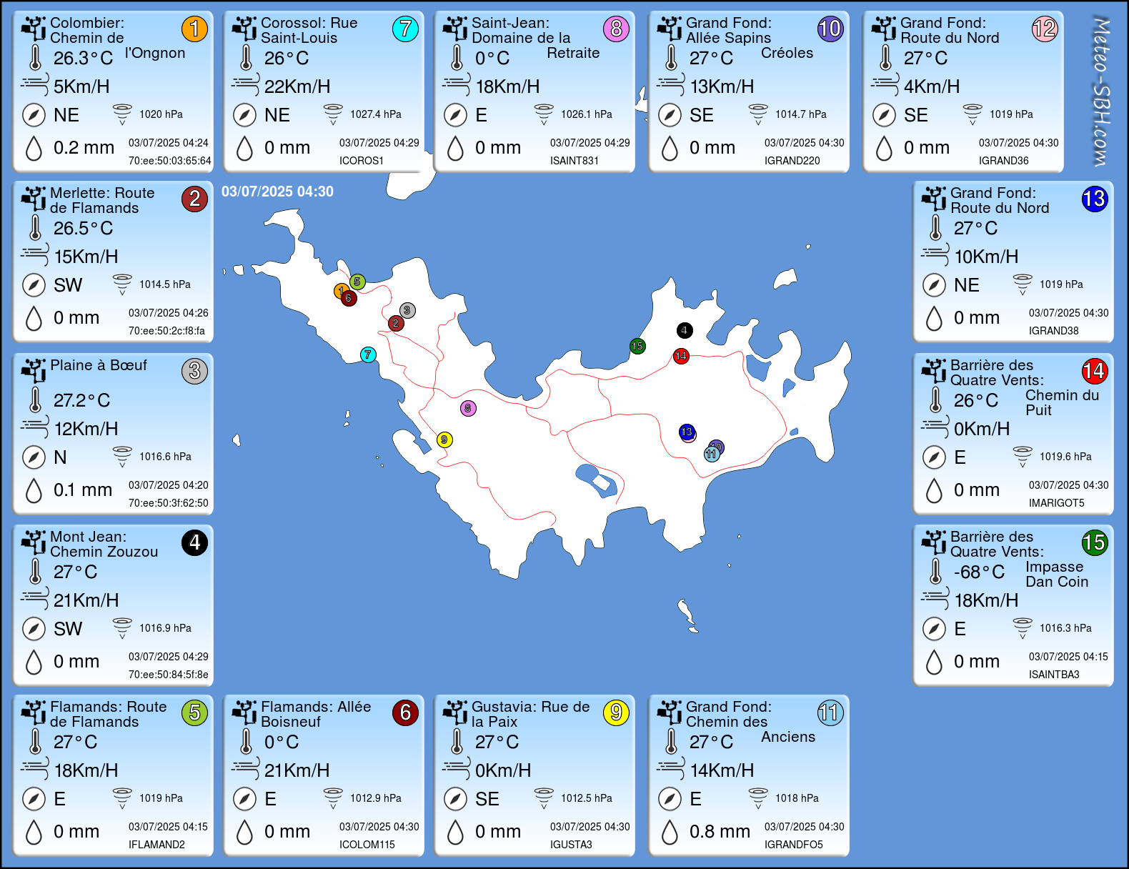 PWS Map SBH