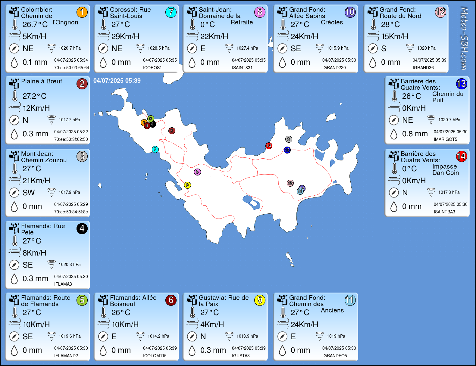 PWS Map SBH