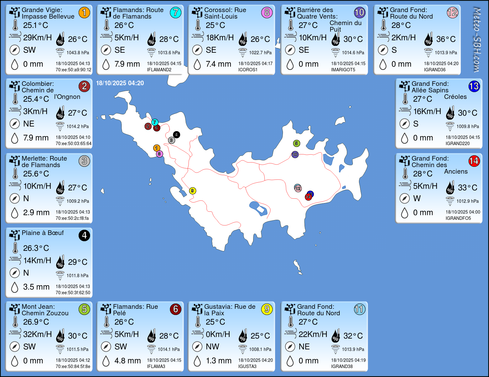 PWS Map SBH