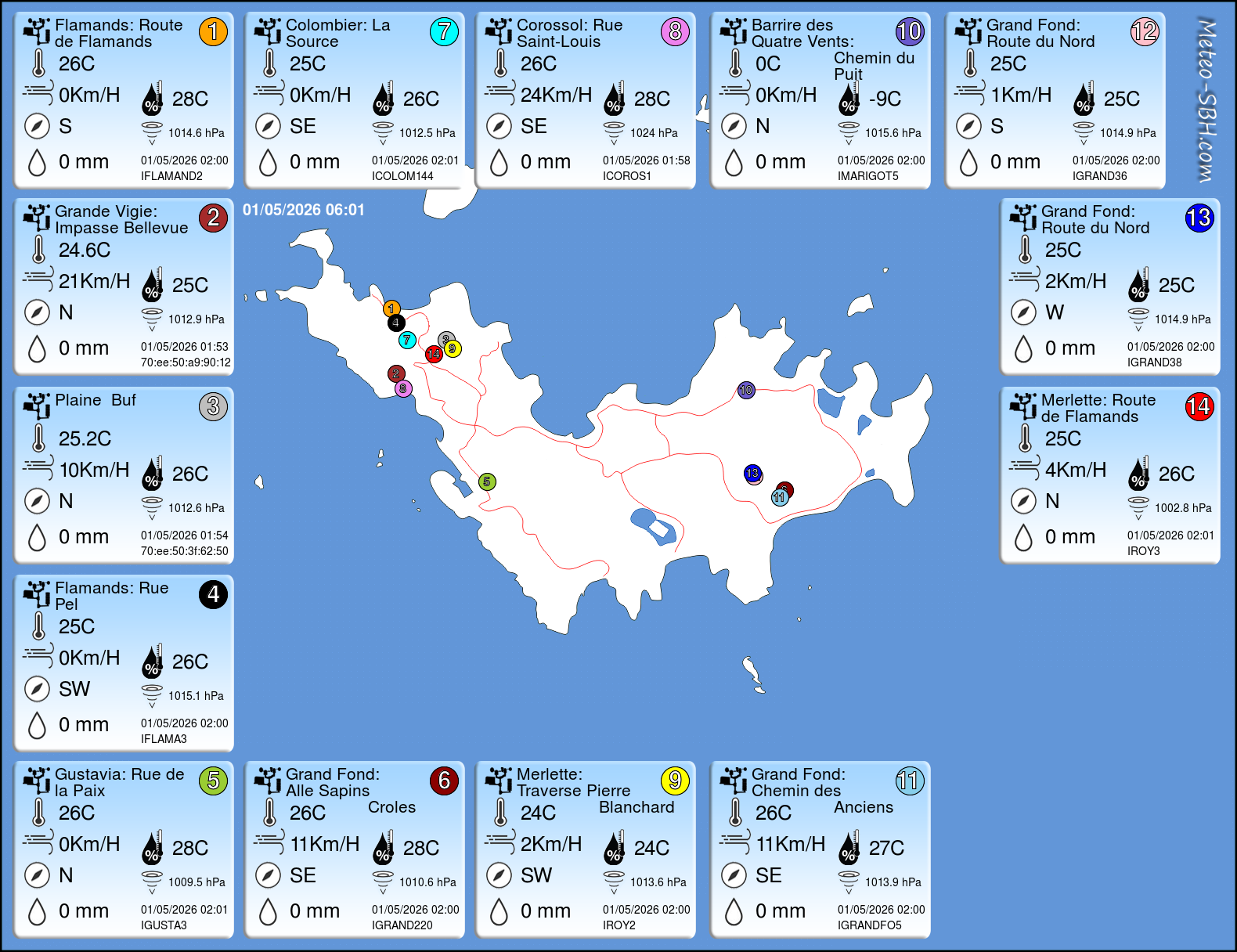 PWS Map SBH