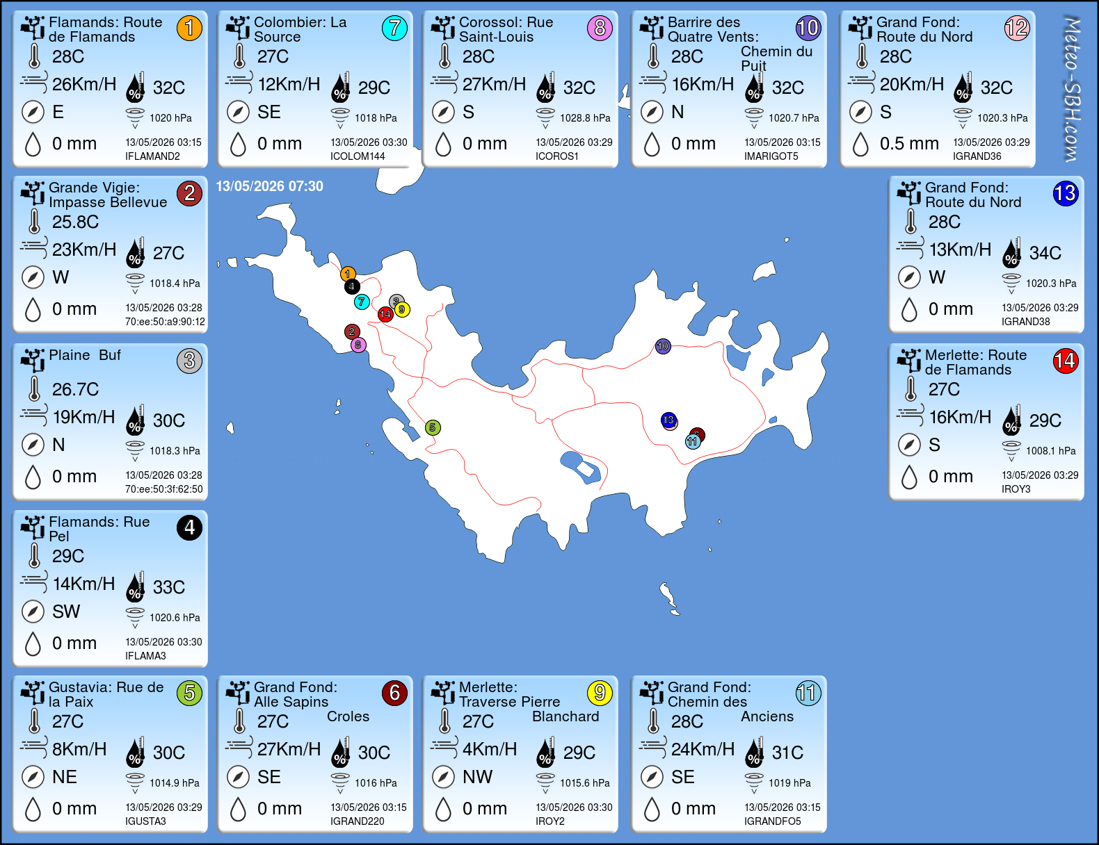 PWS Map SBH
