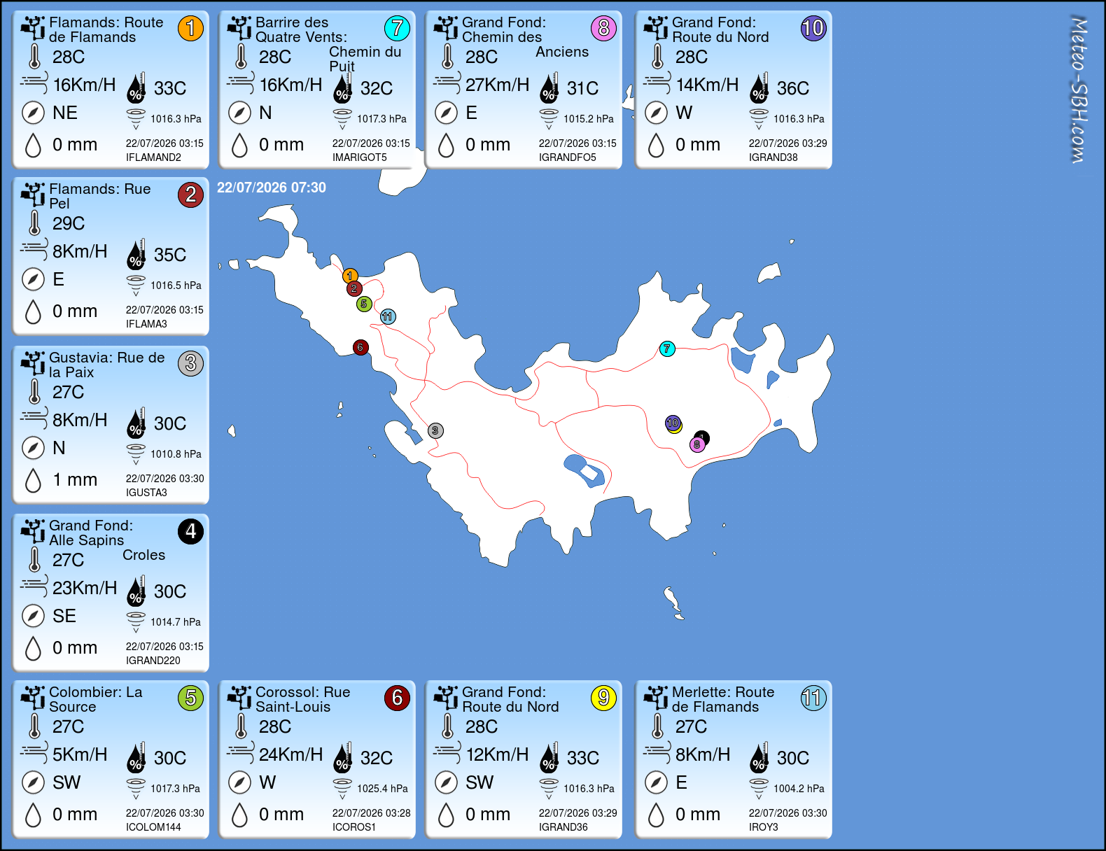 PWS Map SBH