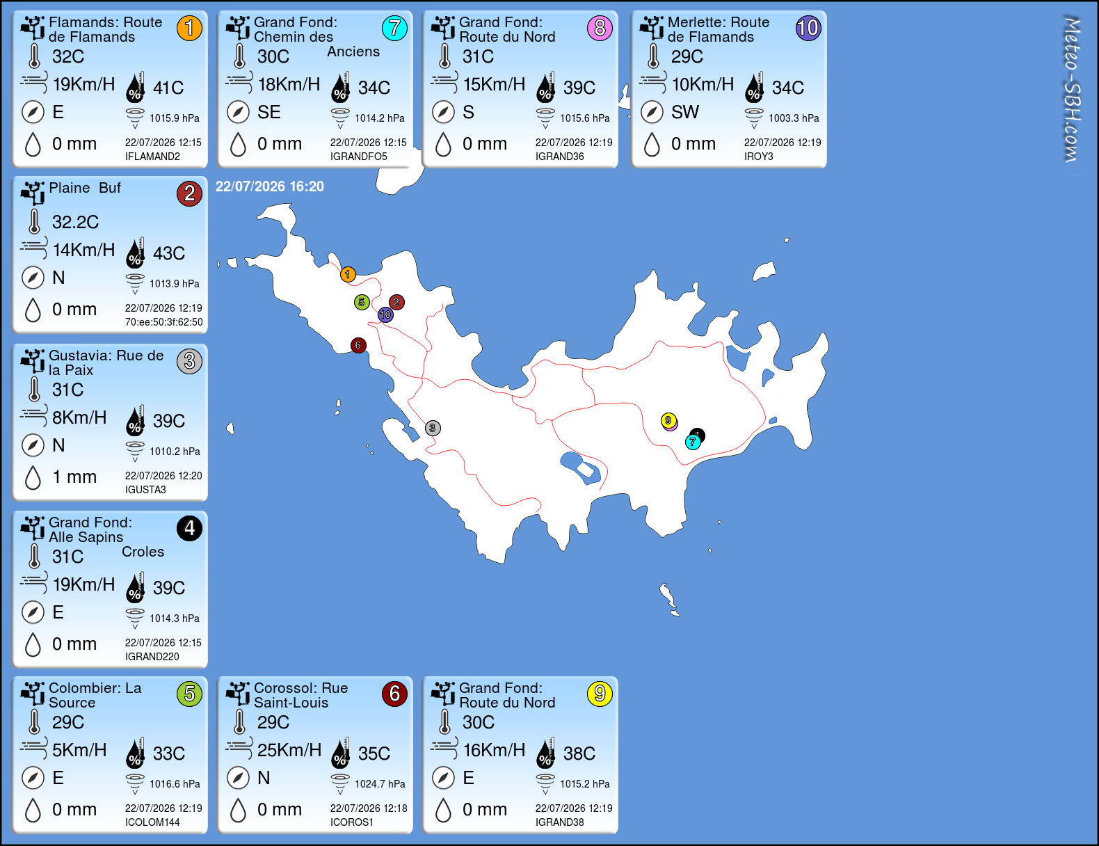 PWS Map SBH