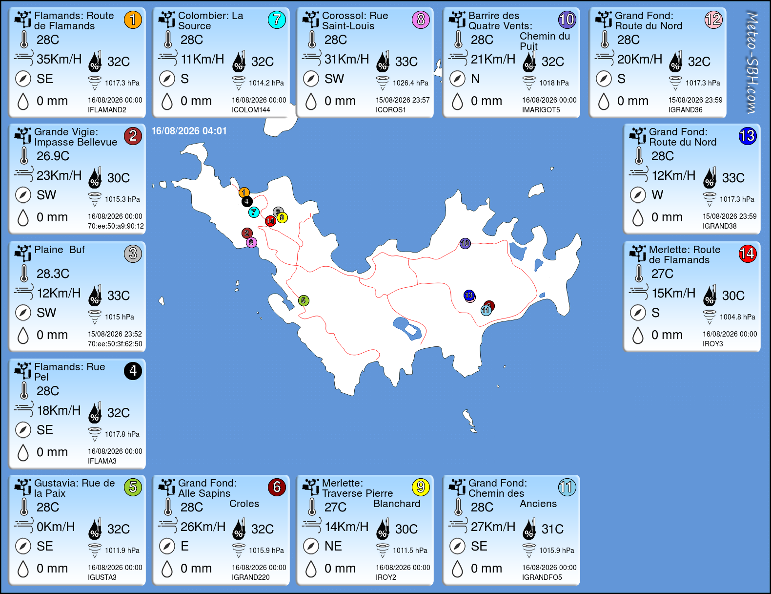 PWS Map SBH