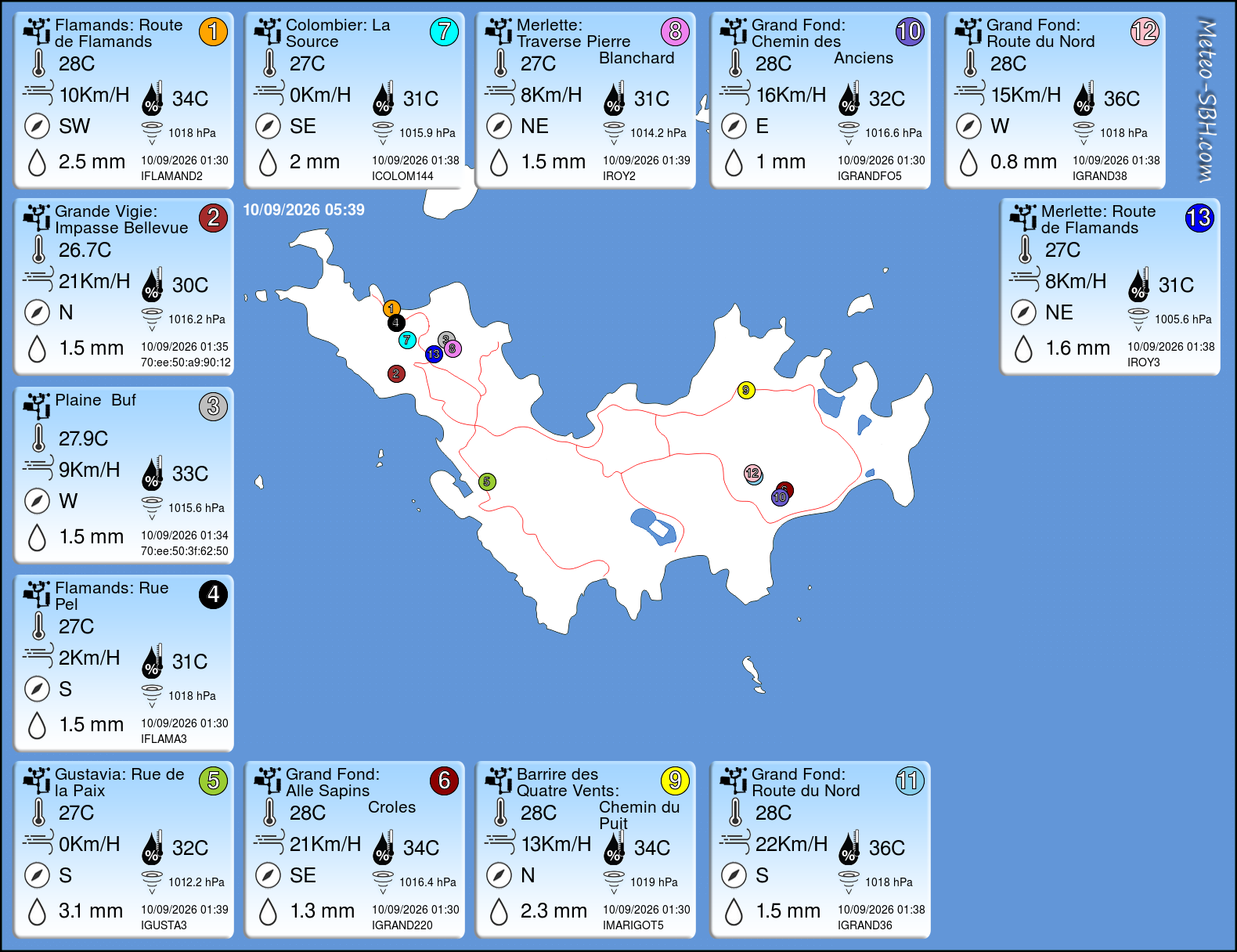 PWS Map SBH